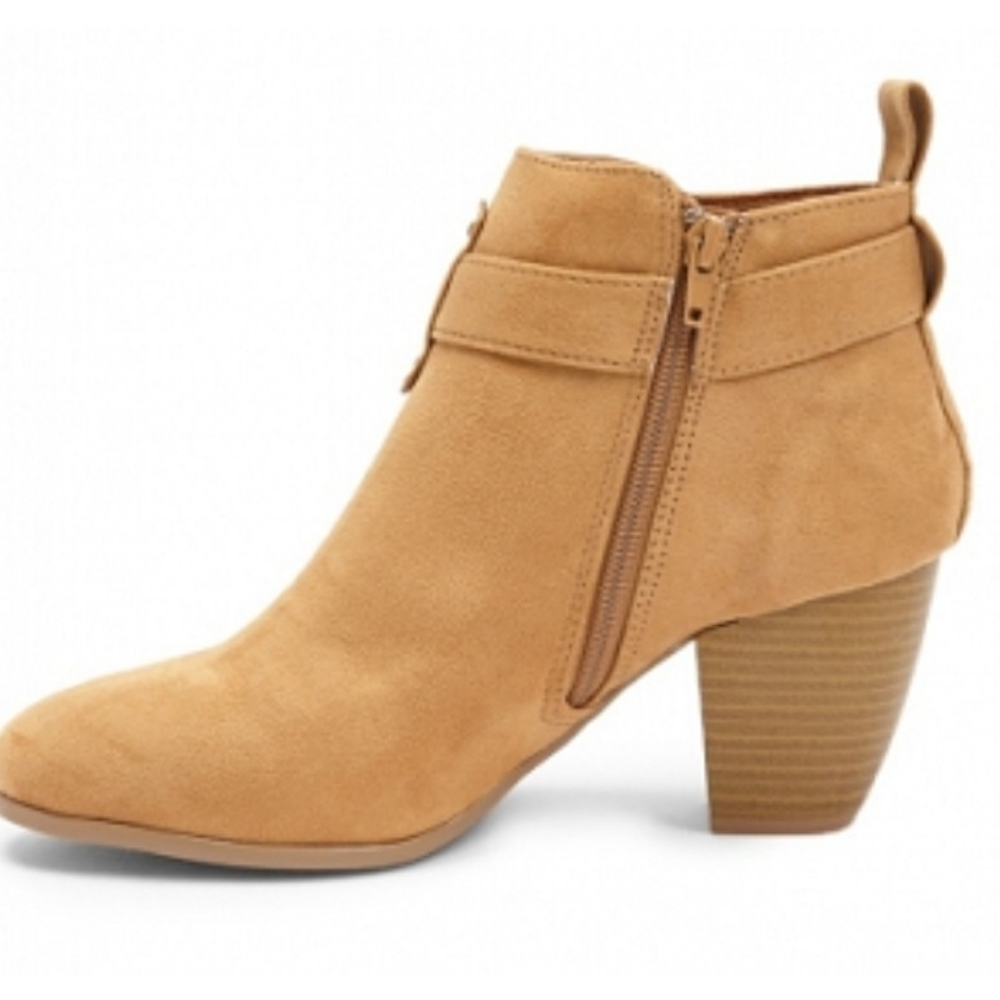 Qupid Zillion Style Booties Color Camel And Stret… - image 2